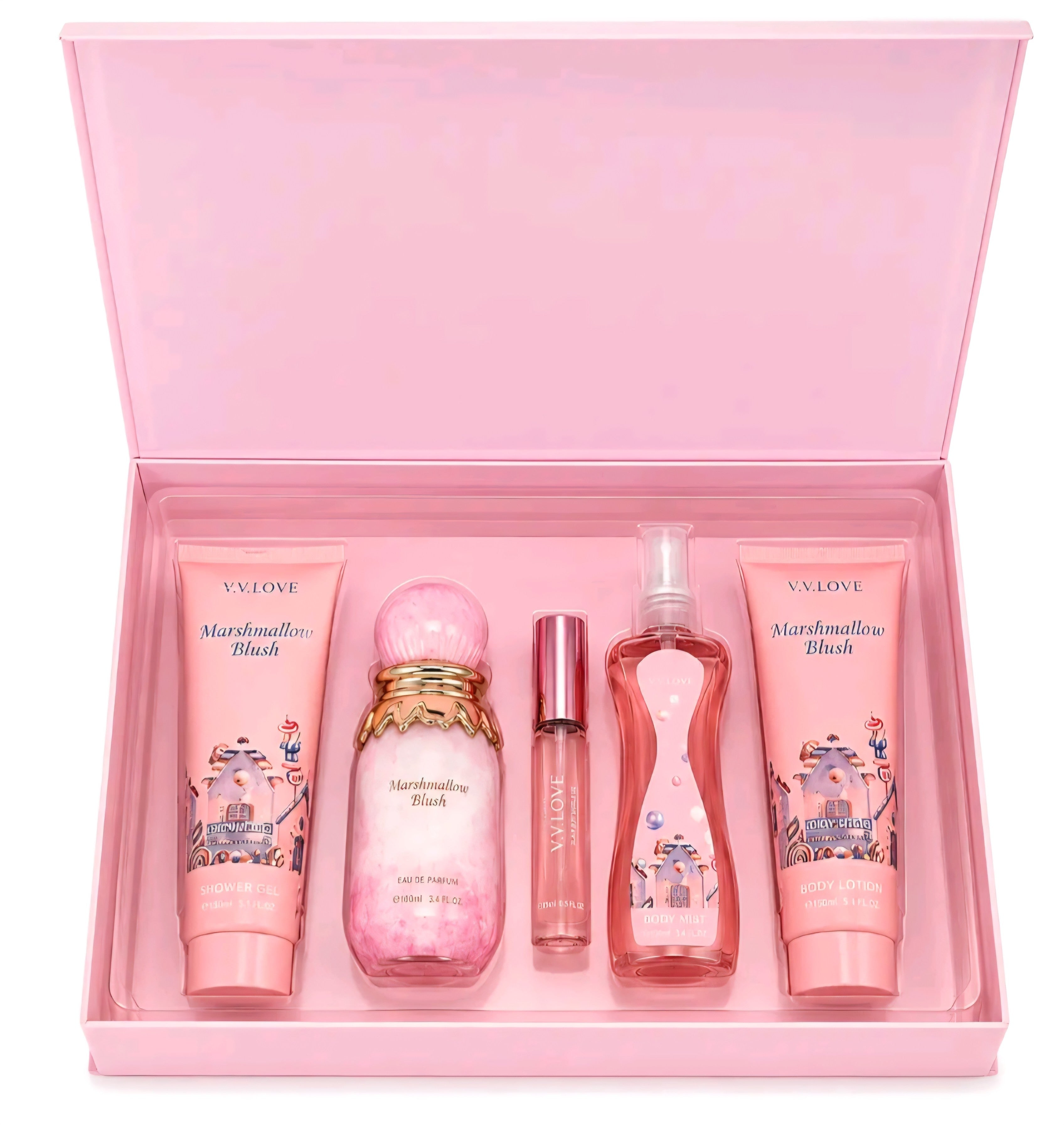 SET MARSHMALLOW BLUSH V.V. LOVE PERFUME