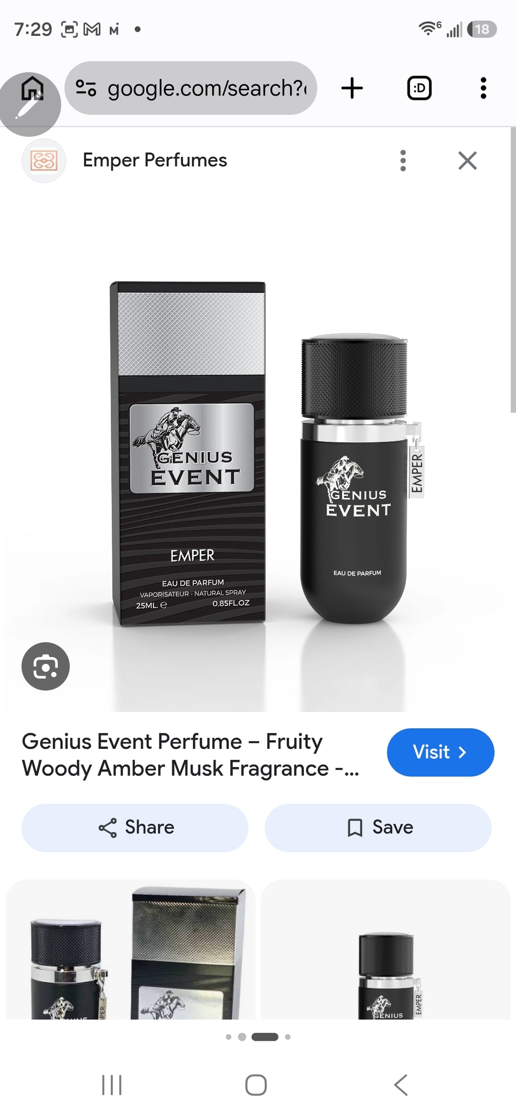 EmperMen's Genius Event EDP Spray Fragrances  3.4 OZ (100ML)