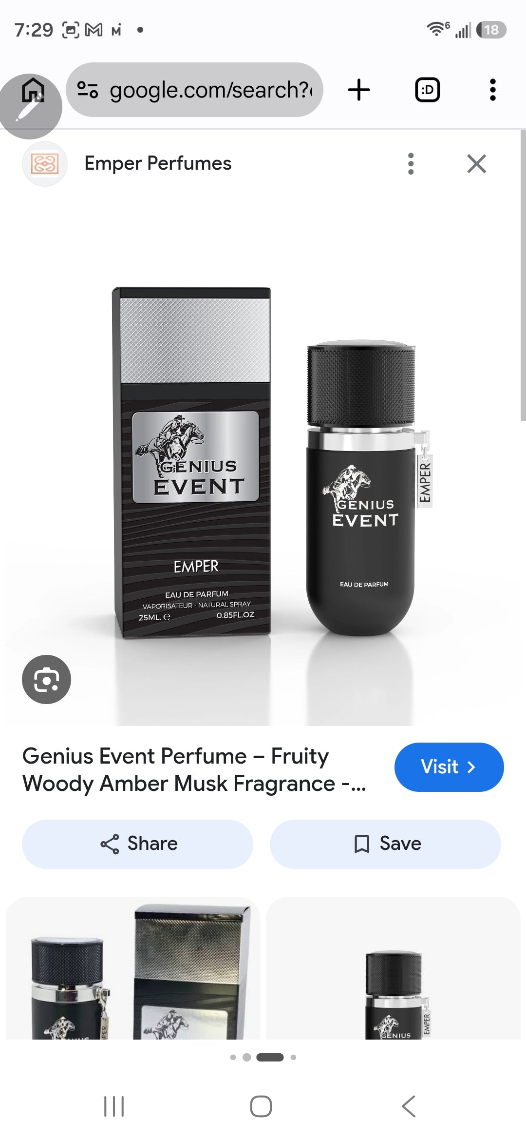 EmperMen's Genius Event EDP Spray Fragrances  3.4 OZ (100ML)