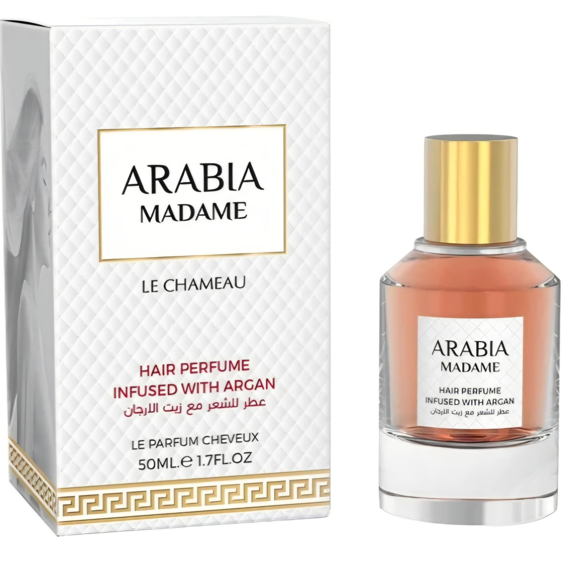 LE CHAMEAU
ARABIA MADAME HAIR PERFUME INFUSED WITH ARGAN - 50ML BY LE CHAMEAU